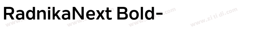 RadnikaNext Bold字体转换